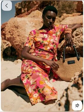 Sezane Pippa Dress Clayfloral - Size L